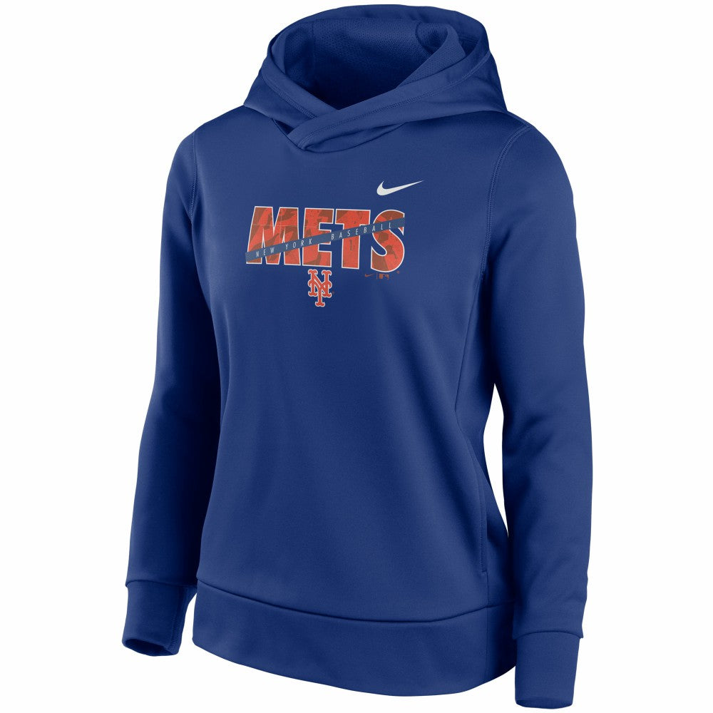 New York Mets Nike Women's Club Angle Performance Pullover Hoodie - MLB Hoodies