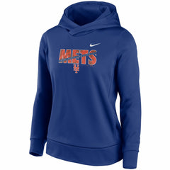 New York Mets Nike Women's Club Angle Performance Pullover Hoodie - MLB Hoodies