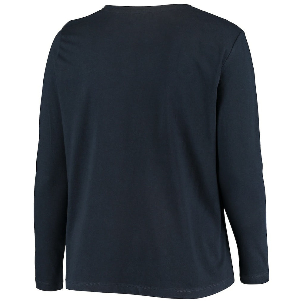 Chicago Bears Women's Plus Size Primary Logo Long Sleeve Scoop Neck T-Shirt | NFL Hot
