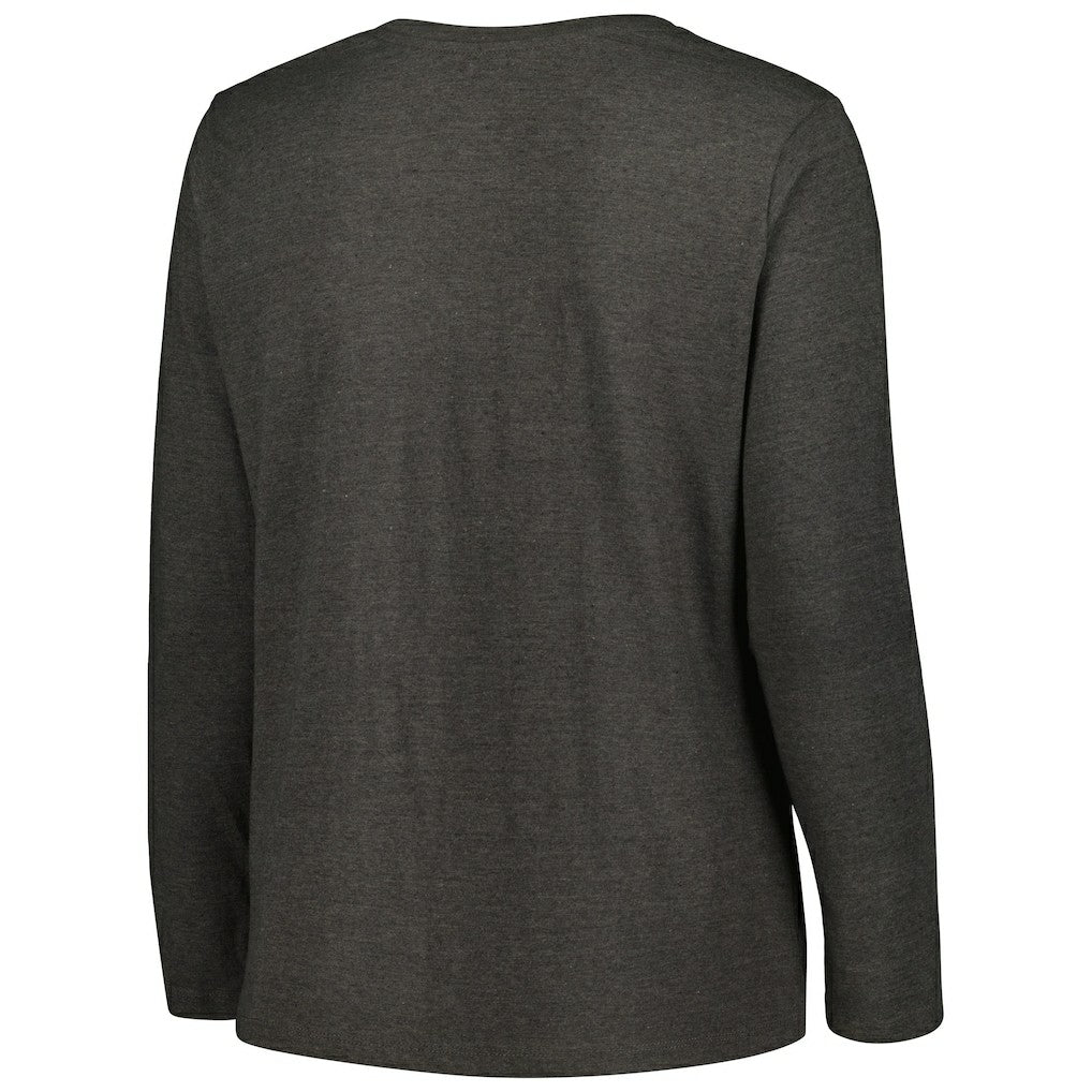Cleveland Browns Women's Plus Size Primary Logo Long Sleeve Scoop Neck T-Shirt | NFL Discount