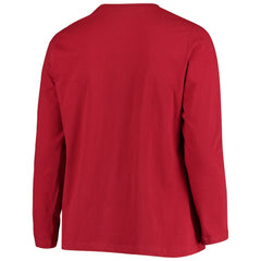 Arizona Cardinals Women's Plus Size Primary Logo Long Sleeve Scoop Neck T-Shirt | NFL New