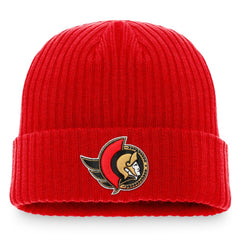 Ottawa Senators Fanatics Core Primary Logo Cuffed Knit Hat -  NHL Hats