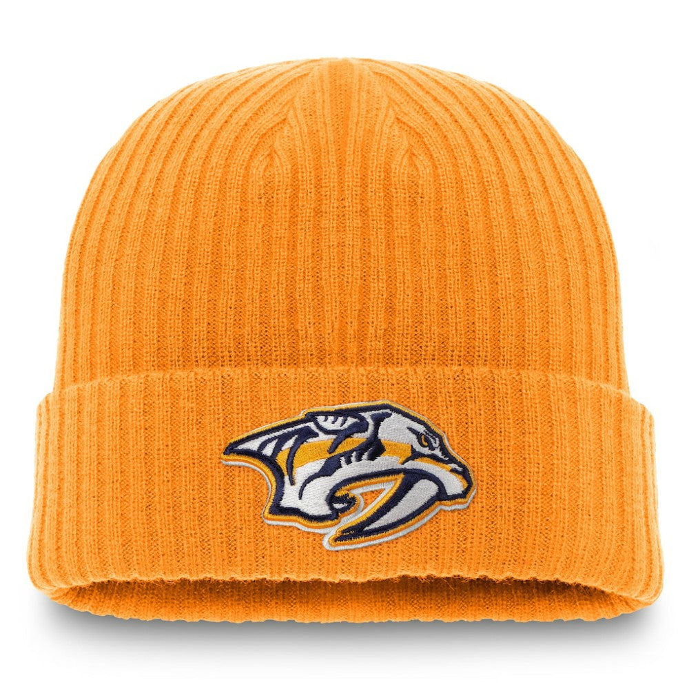 Nashville Predators Fanatics Core Primary Logo Cuffed Knit Hat -  NHL Hats