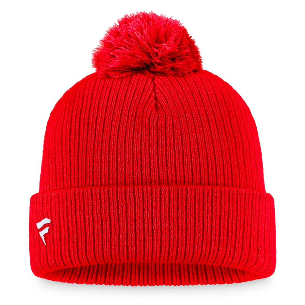 Chicago Blackhawks Fanatics Primary Logo Cuffed Knit Hat with Pom -  NHL Hats