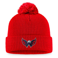 Washington Capitals Fanatics Primary Logo Cuffed Knit Hat with Pom -  NHL Hats