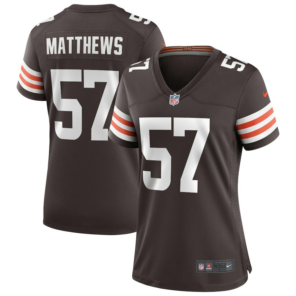 Cleveland Browns Clay Matthews  Women's Game Retired Player Jersey | NFL On sale