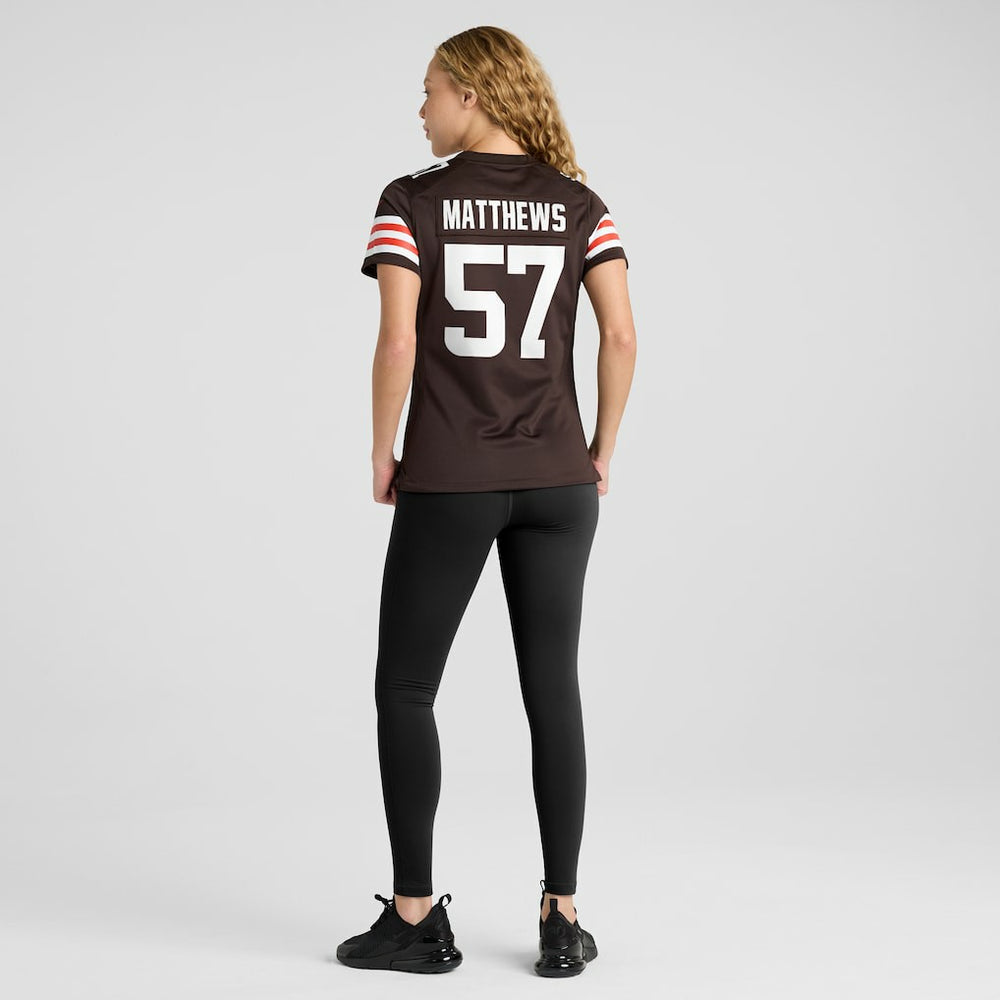 Cleveland Browns Clay Matthews  Women's Game Retired Player Jersey | NFL On sale