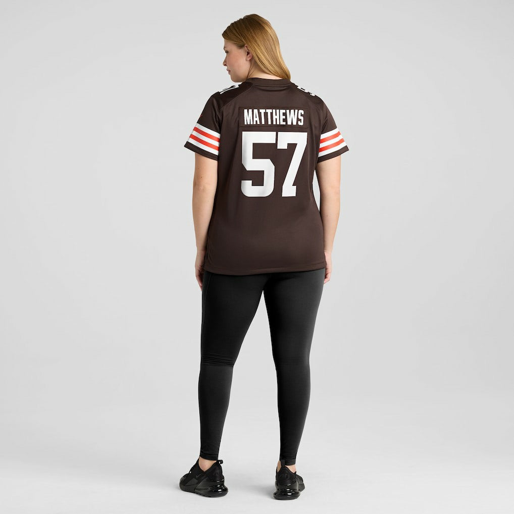Cleveland Browns Clay Matthews  Women's Game Retired Player Jersey | NFL On sale
