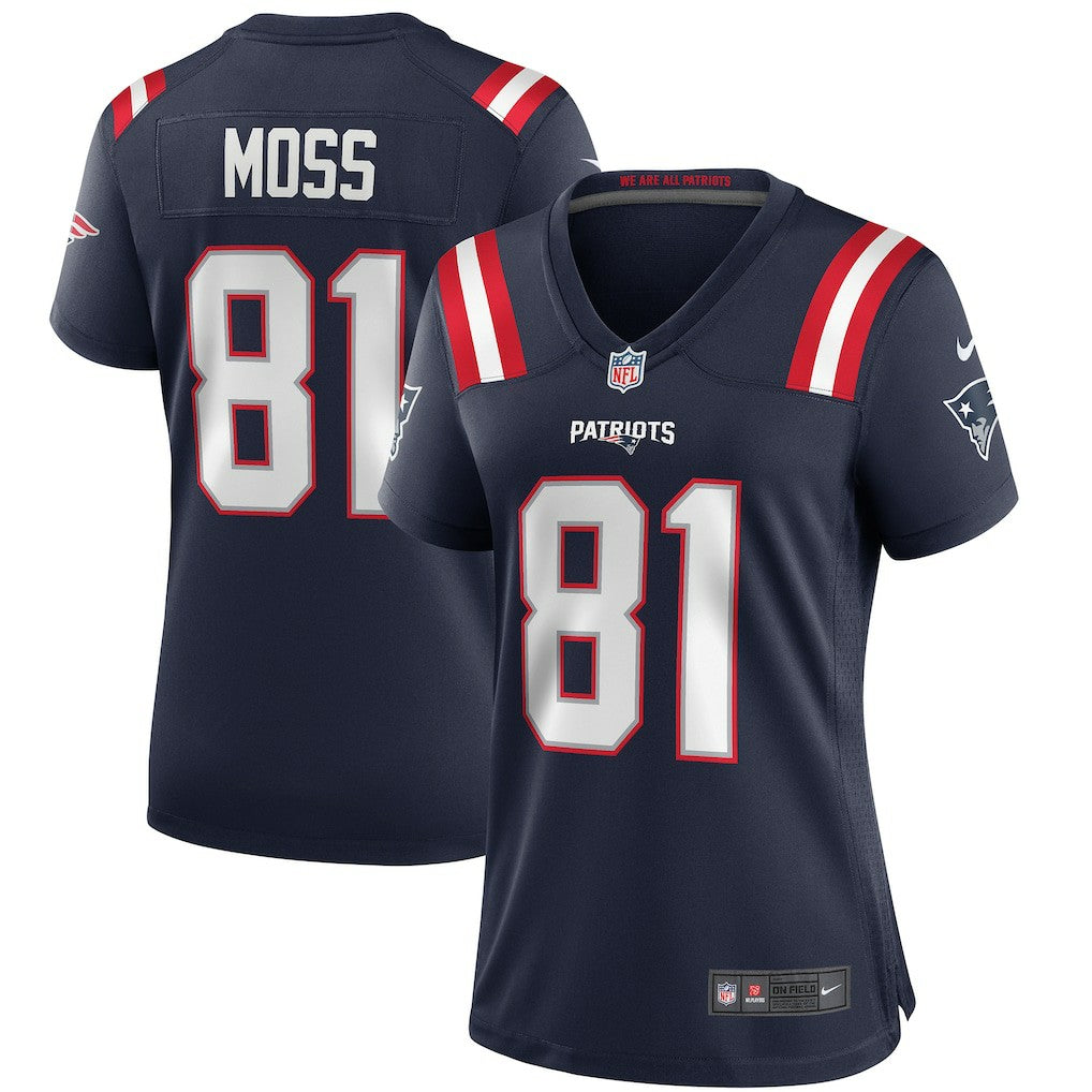 New England Patriots Randy Moss  Women's Game Retired Player Jersey | NFL Online