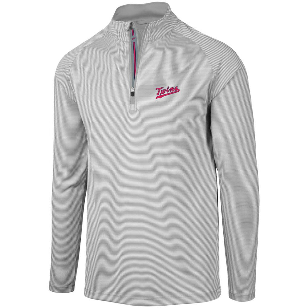Minnesota Twins Levelwear Orion Historic Logo Raglan Quarter-Zip Jacket - MLB Jackets