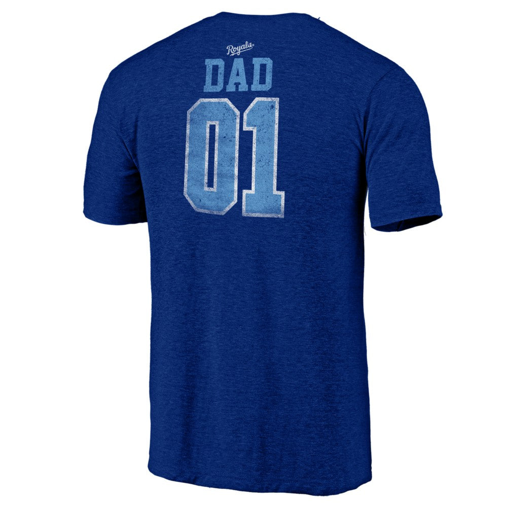 Kansas City Royals Father's Day Greatest Dad Tri-Blend T-Shirt - MLB T-shirts