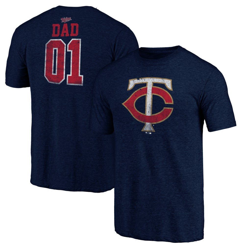 Minnesota Twins Father's Day Greatest Dad Tri-Blend T-Shirt - MLB T-shirts