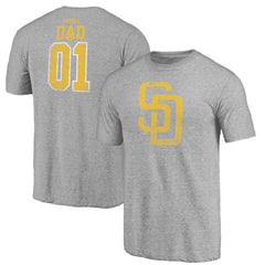 San Diego Padres Father's Day Greatest Dad Tri-Blend T-Shirt - MLB T-shirts