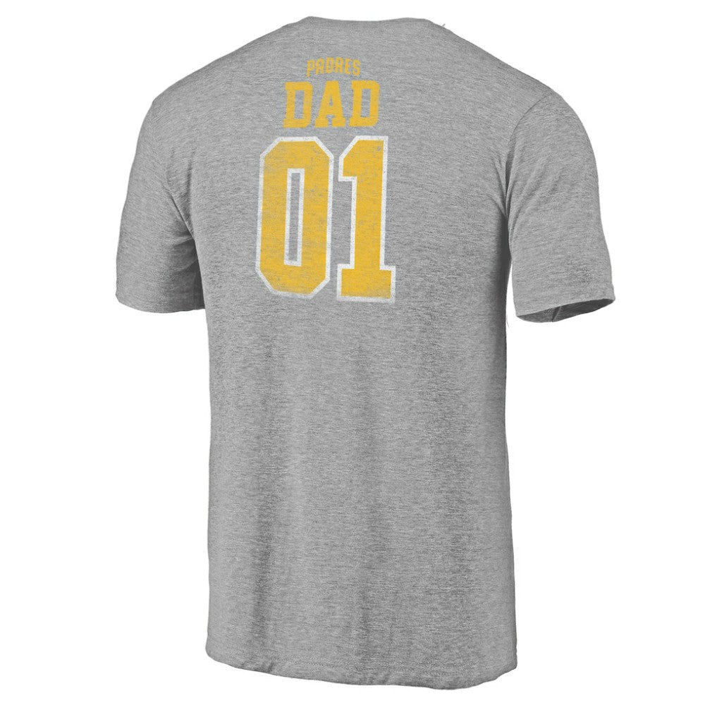 San Diego Padres Father's Day Greatest Dad Tri-Blend T-Shirt - MLB T-shirts