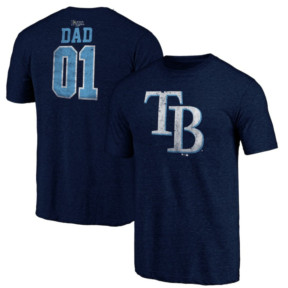 Tampa Bay Rays Father's Day Greatest Dad Tri-Blend T-Shirt - MLB T-shirts
