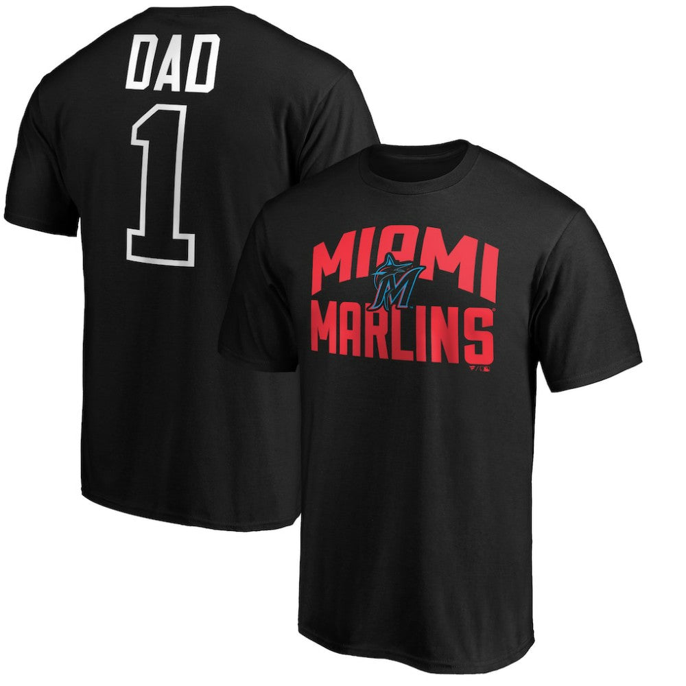 Miami Marlins Father's Day #1 Dad T-Shirt - MLB T-shirts
