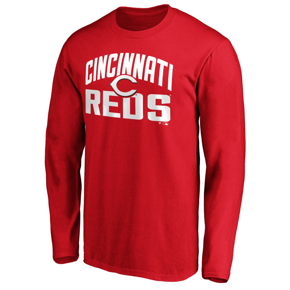 Cincinnati Reds Father's Day #1 Dad Long Sleeve T-Shirt - MLB T-shirts