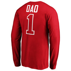 Cincinnati Reds Father's Day #1 Dad Long Sleeve T-Shirt - MLB T-shirts
