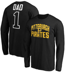 Pittsburgh Pirates Father's Day #1 Dad Long Sleeve T-Shirt - MLB T-shirts