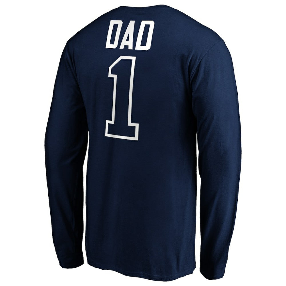 Seattle Mariners Father's Day #1 Dad Long Sleeve T-Shirt - MLB T-shirts