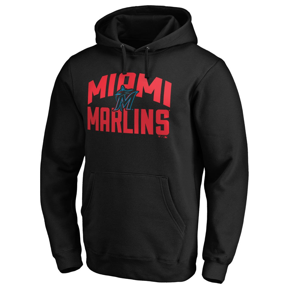 Miami Marlins Father's Day #1 Dad Pullover Hoodie - MLB Hoodies