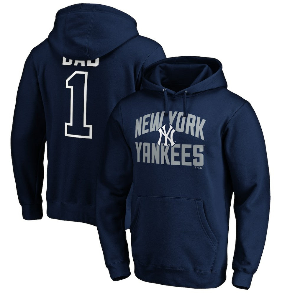 New York Yankees Father's Day #1 Dad Pullover Hoodie - MLB Hoodies