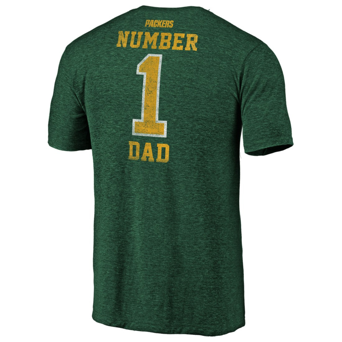 Green Bay Packers #1 Dad Team Logo T-Shirt | NFL Discount