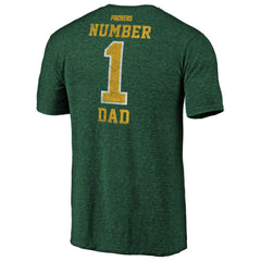 Green Bay Packers #1 Dad Team Logo T-Shirt | NFL Discount