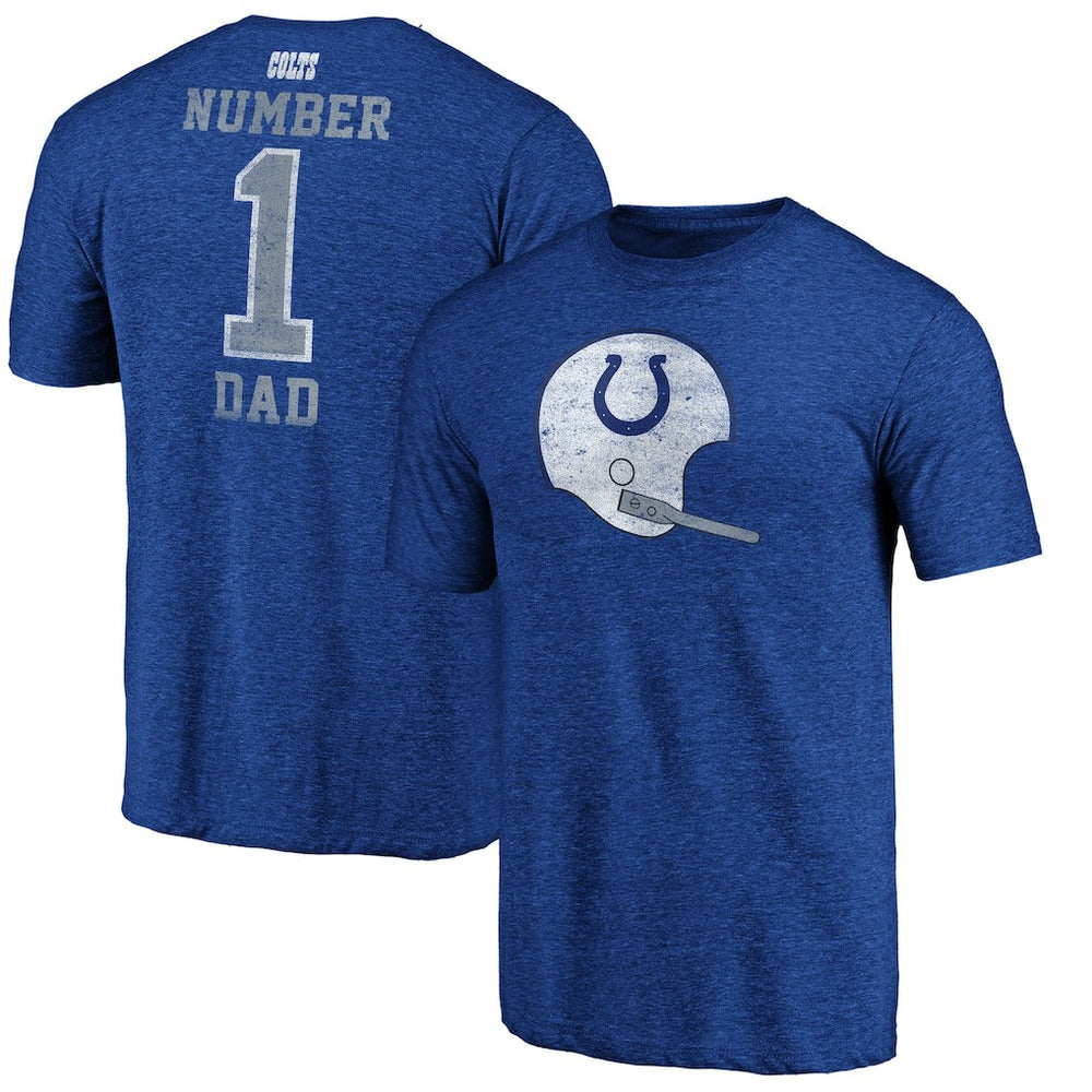 Indianapolis Colts #1 Dad Team Logo T-Shirt | NFL Outlet