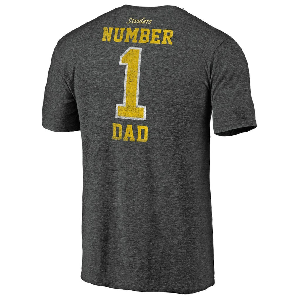 Pittsburgh Steelers #1 Dad Team Logo T-Shirt | NFL Discount
