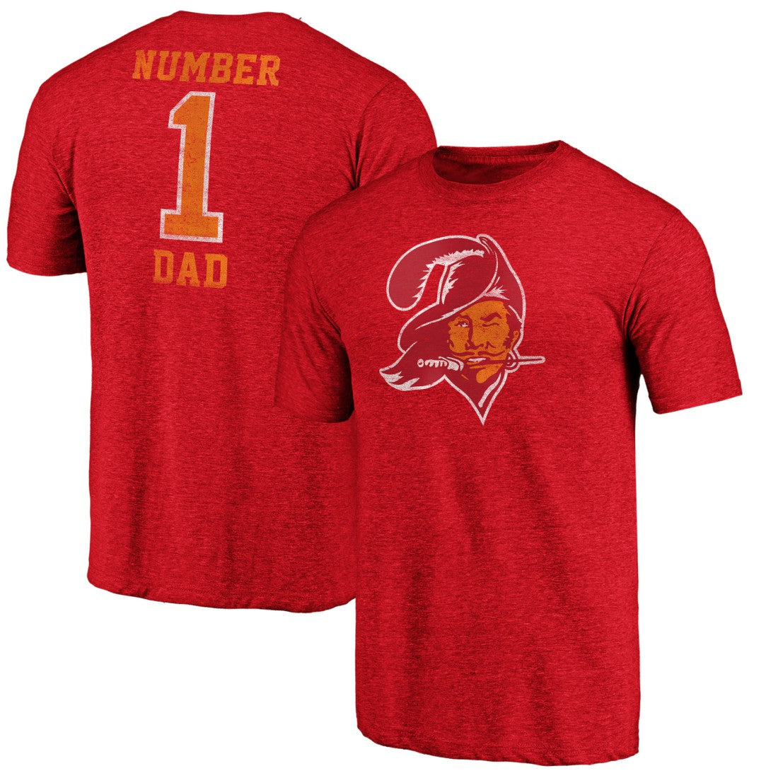 Tampa Bay Buccaneers #1 Dad Team Logo T-Shirt | NFL New