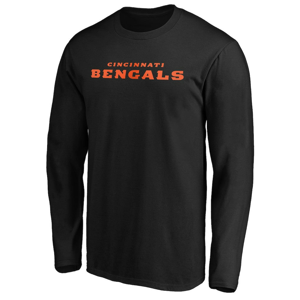 Cincinnati Bengals #1 Dad Long Sleeve Team Logo T-Shirt | NFL US
