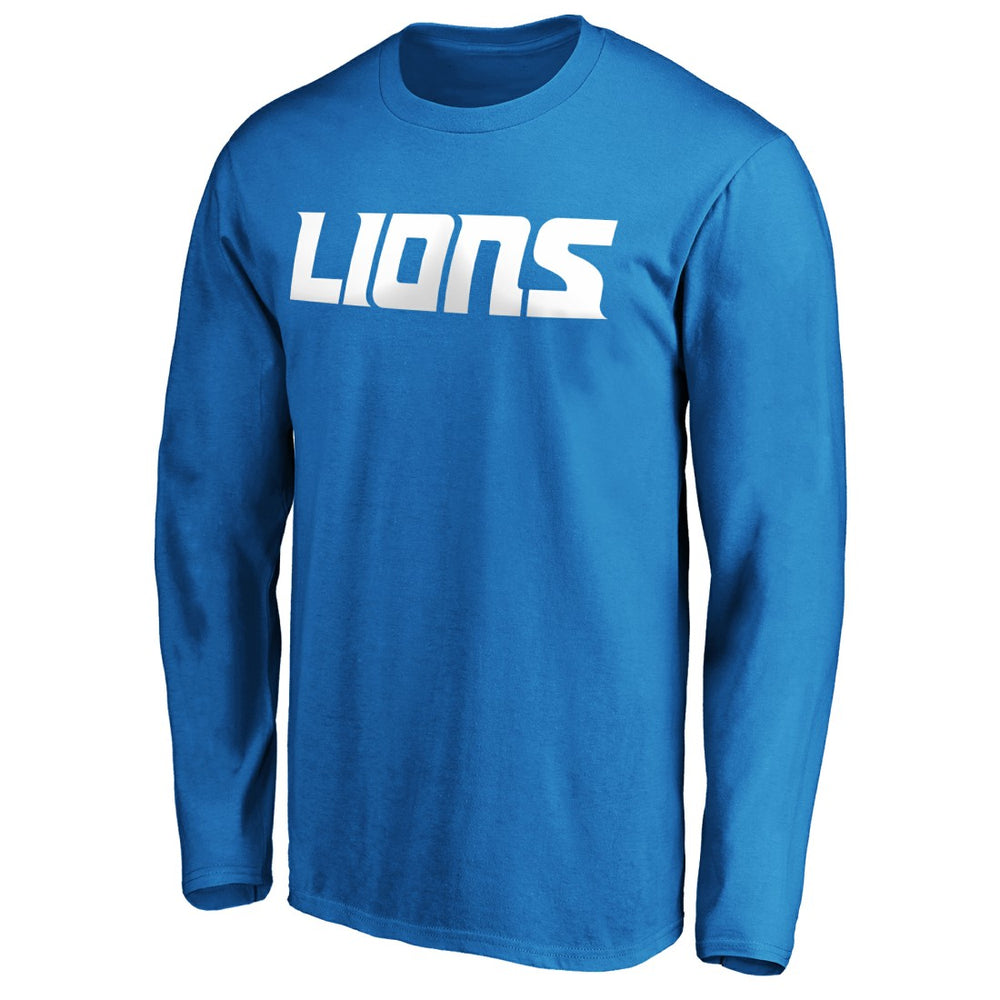Detroit Lions #1 Dad Long Sleeve Team Logo T-Shirt | NFL Online