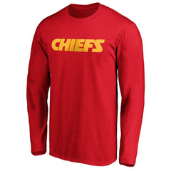 Kansas City Chiefs #1 Dad Long Sleeve Team Logo T-Shirt | NFL US