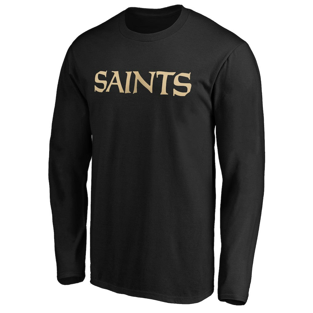 New Orleans Saints #1 Dad Long Sleeve Team Logo T-Shirt | NFL Outlet