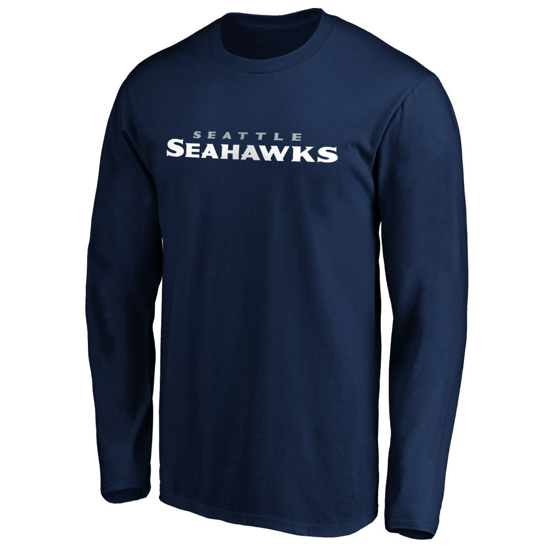 Seattle Seahawks #1 Dad Long Sleeve Team Logo T-Shirt | NFL Discount