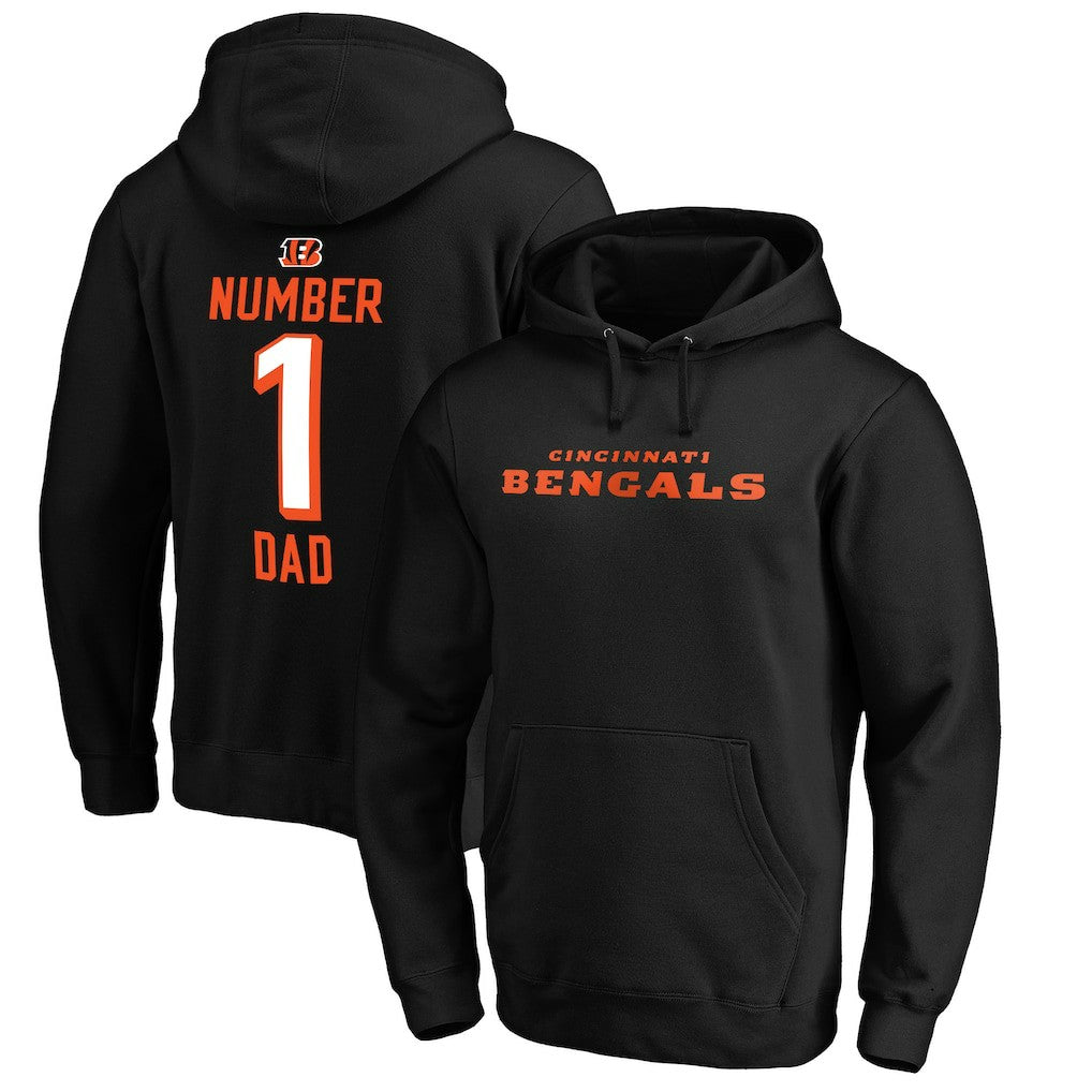 Cincinnati Bengals #1 Dad Pullover Hoodie | NFL US