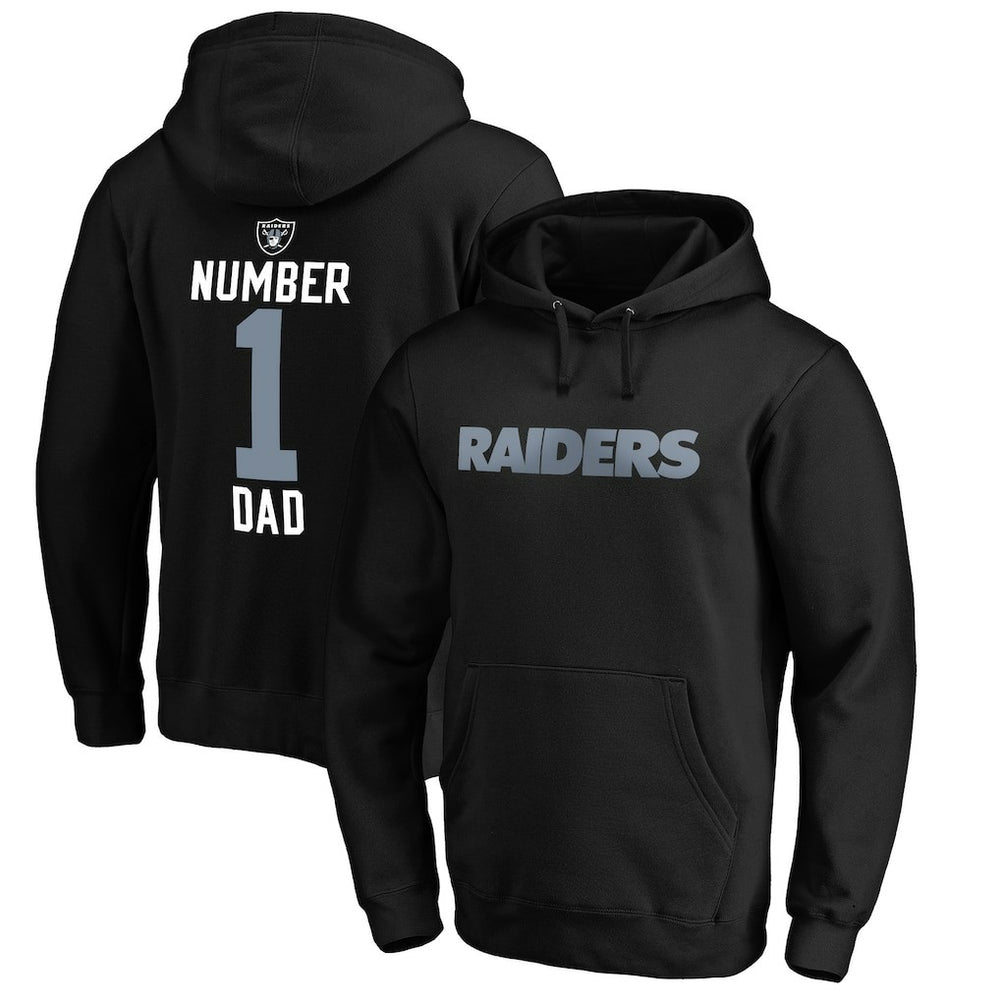 Las Vegas Raiders #1 Dad Pullover Hoodie | NFL New