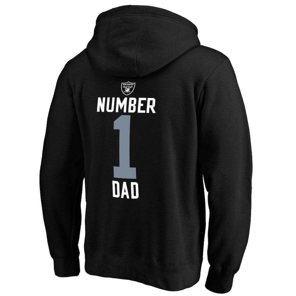 Las Vegas Raiders #1 Dad Pullover Hoodie | NFL New