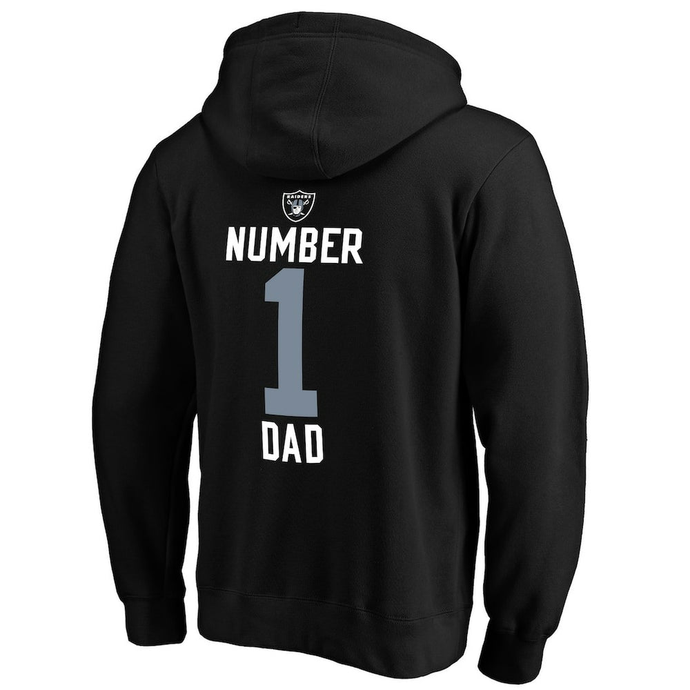 Las Vegas Raiders #1 Dad Pullover Hoodie | NFL New
