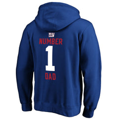 New York Giants #1 Dad Pullover Hoodie | NFL On sale
