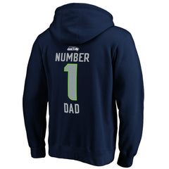 Seattle Seahawks #1 Dad Pullover Hoodie | NFL Online