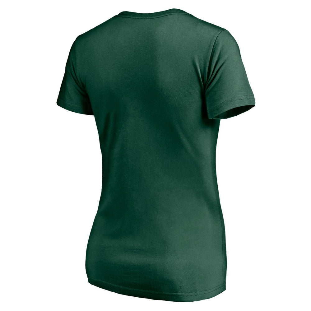 Green Bay Packers Women's Nostalgia V-Neck T-Shirt | NFL Discount