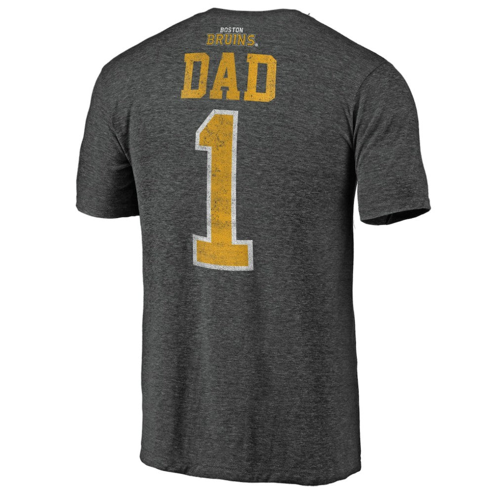 Boston Bruins Greatest Dad Tri-Blend T-Shirt -  NHL T-shirts