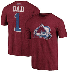 Colorado Avalanche Greatest Dad Tri-Blend T-Shirt -  NHL T-shirts