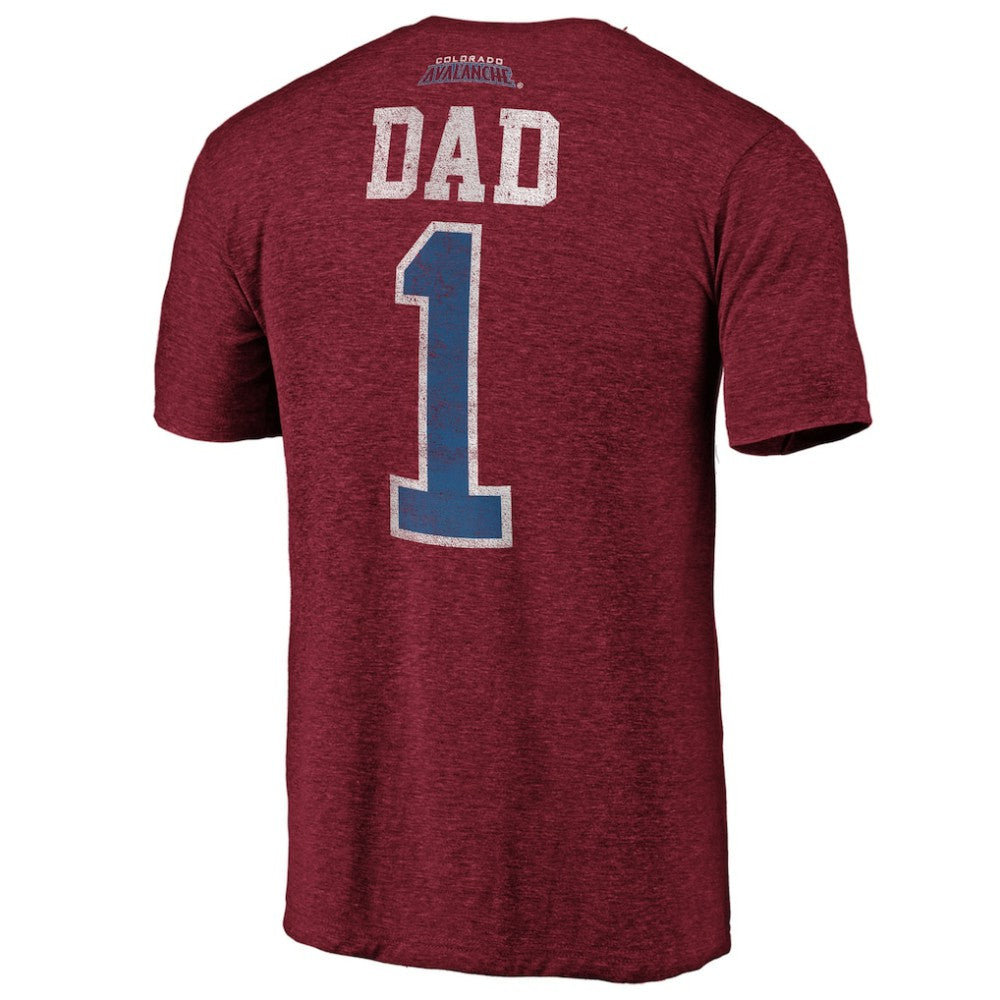 Colorado Avalanche Greatest Dad Tri-Blend T-Shirt -  NHL T-shirts