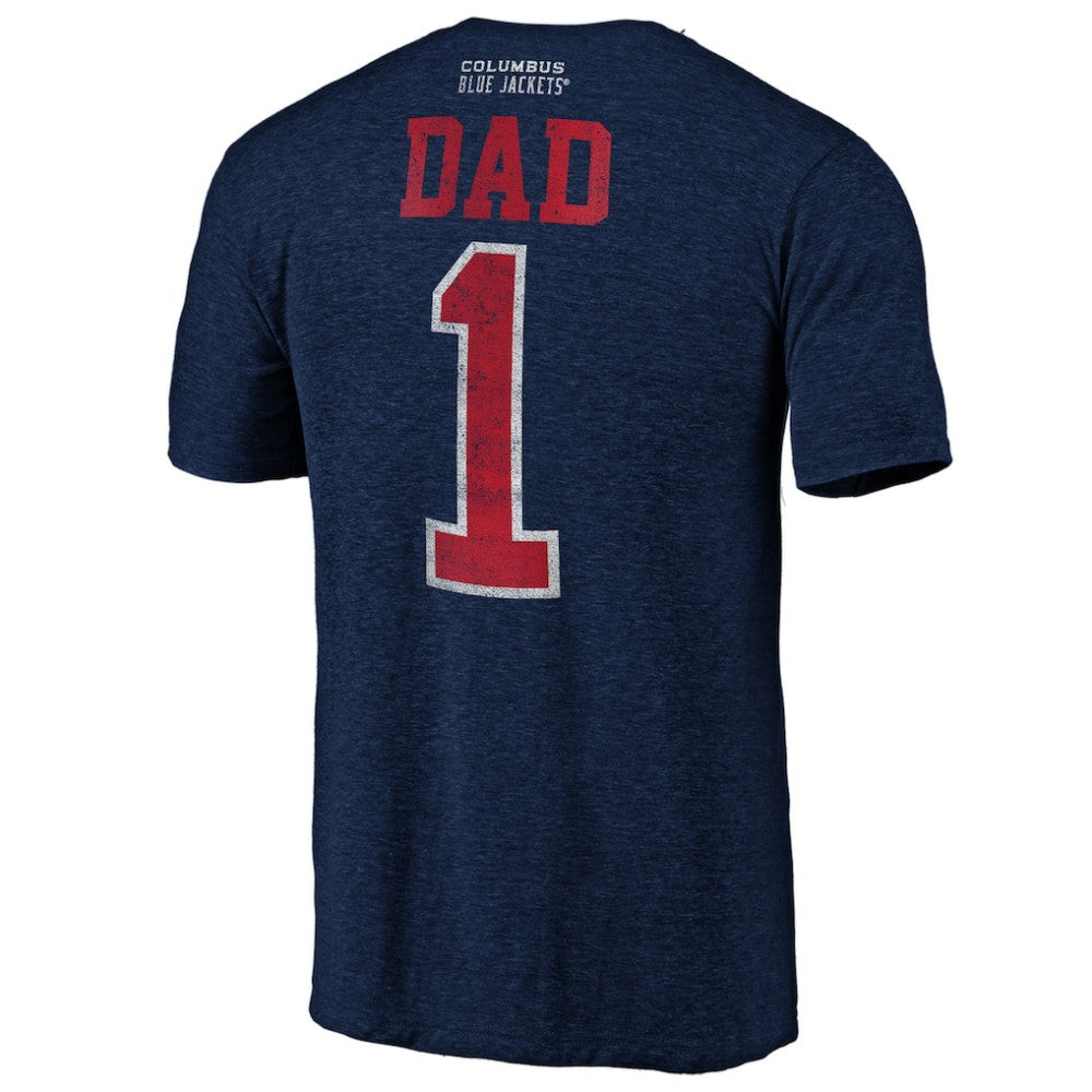 Columbus Blue Jackets Greatest Dad Tri-Blend T-Shirt -  NHL T-shirts