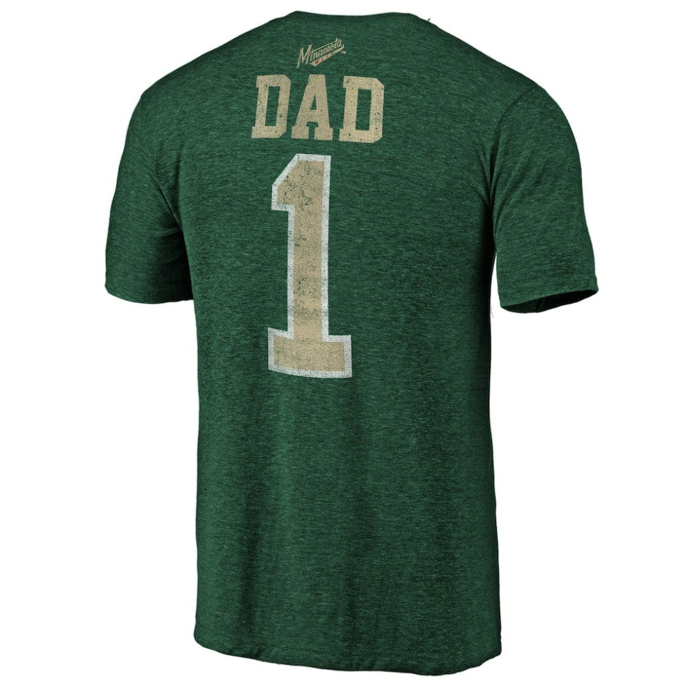 Minnesota Wild Greatest Dad Tri-Blend T-Shirt -  NHL T-shirts