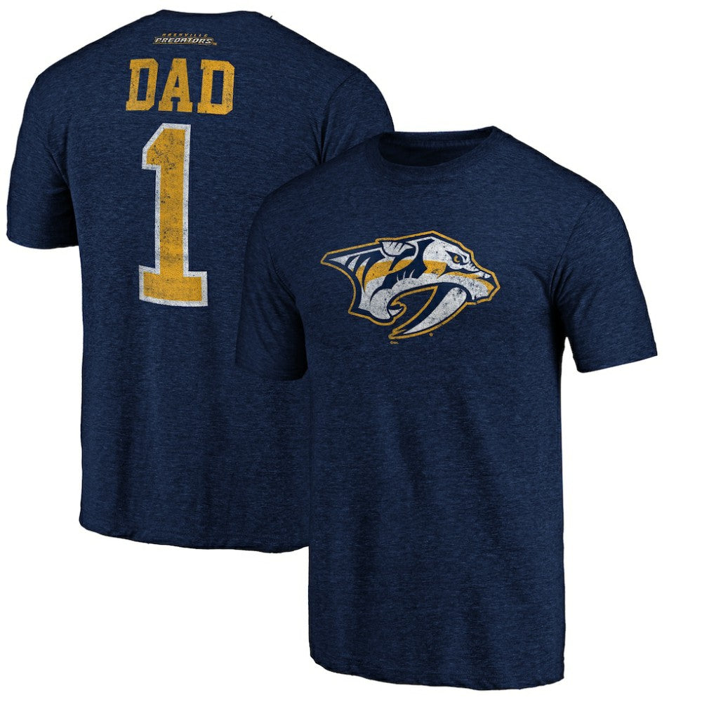 Nashville Predators Greatest Dad Tri-Blend T-Shirt -  NHL T-shirts