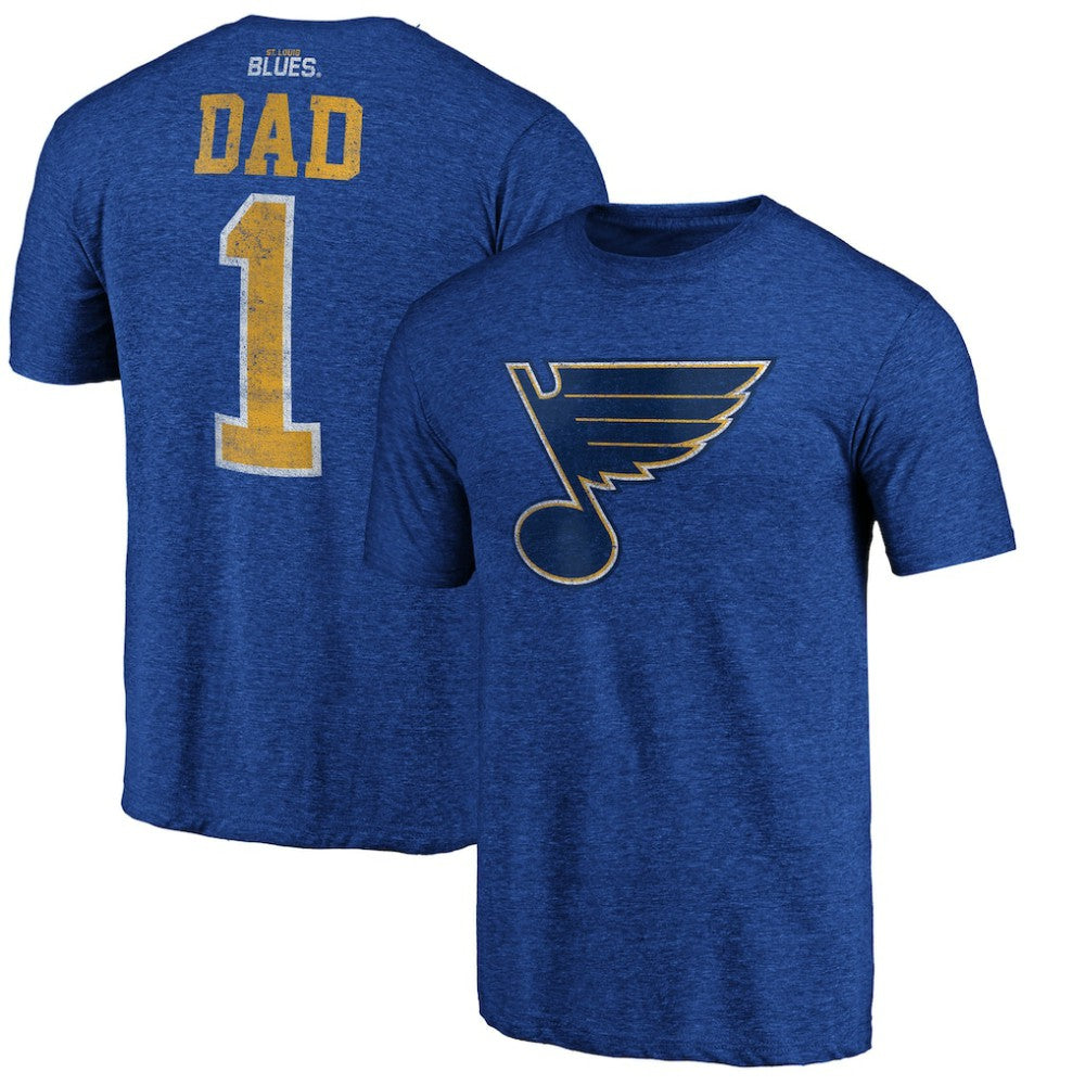 St. Louis Blues Greatest Dad Tri-Blend T-Shirt -  NHL T-shirts